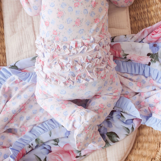 Laney Ruffled Zippered Footie