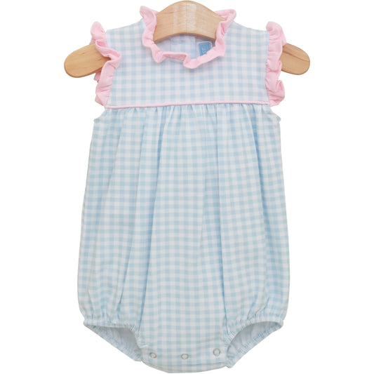 Merideth Bubble - Lt Blue/ Lt Pink Gingham
