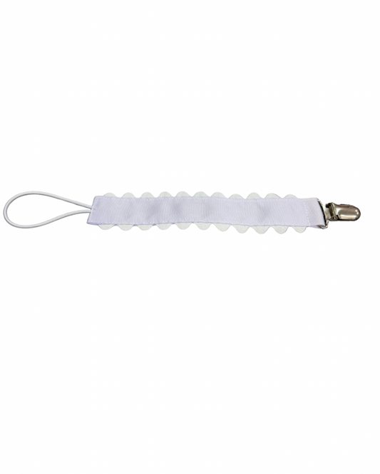 Lilac Scallop Paci Holder