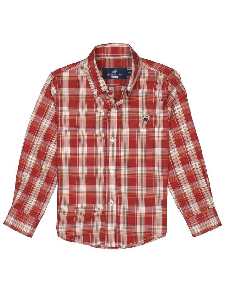 Boys Seasonal Sportshirt- Maple