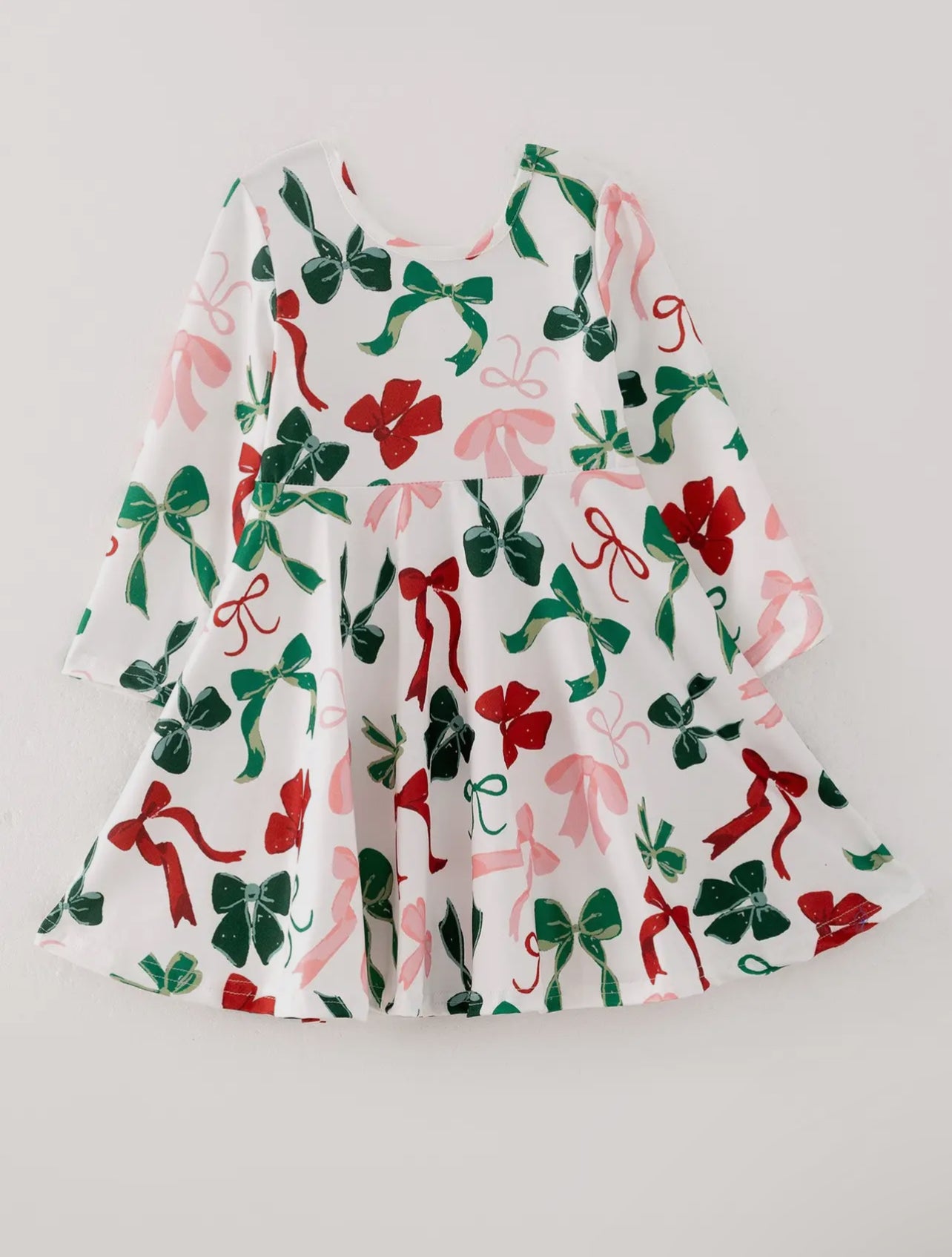 Holiday Bows Twirl Dress