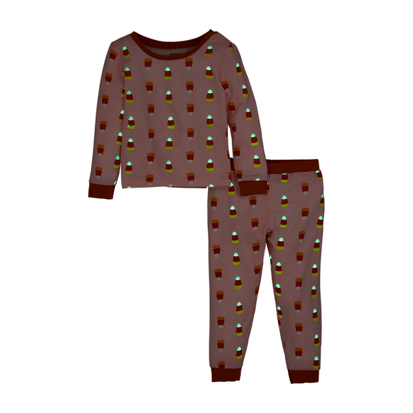 Pink Candy Corn Glow PJs