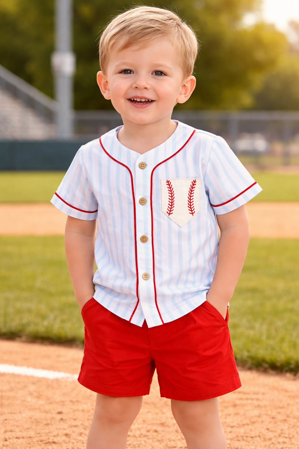 Hey Batter Batter Short Set