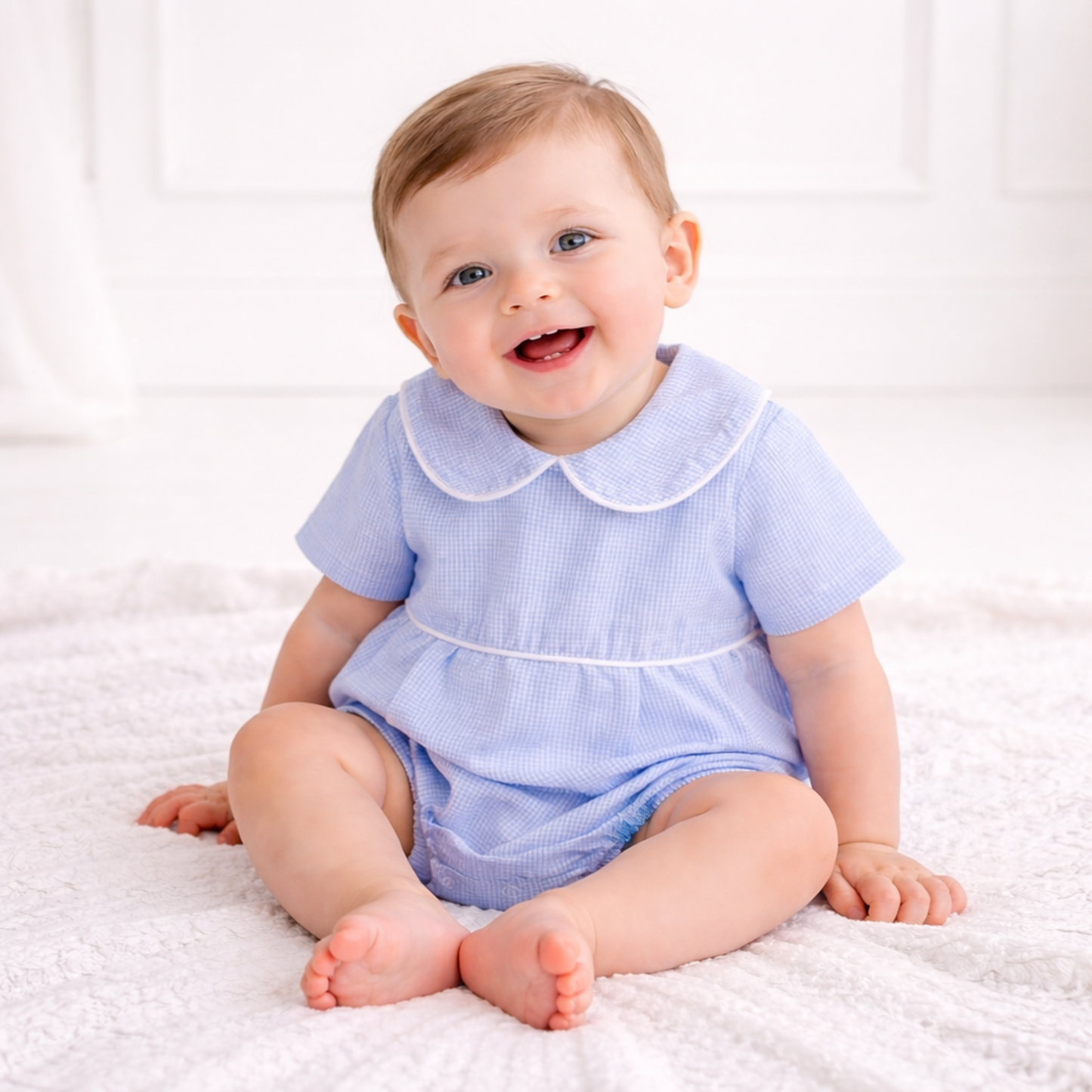 Corey Bubble- Blue Gingham