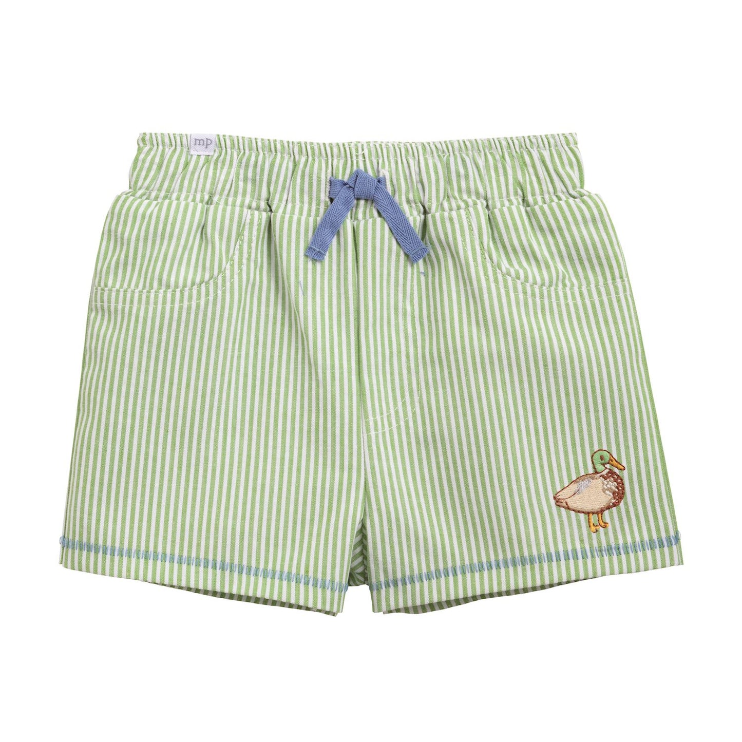 Stripe Embroidered Duck Swimtrunk