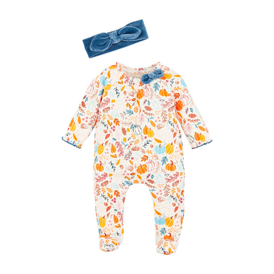 Fall Floral Sleeper & HB Set