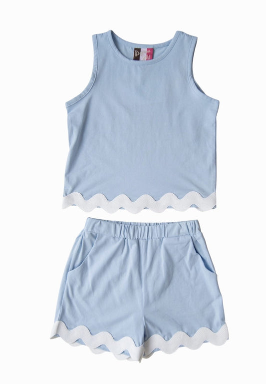 Abigail Scallop Short Set