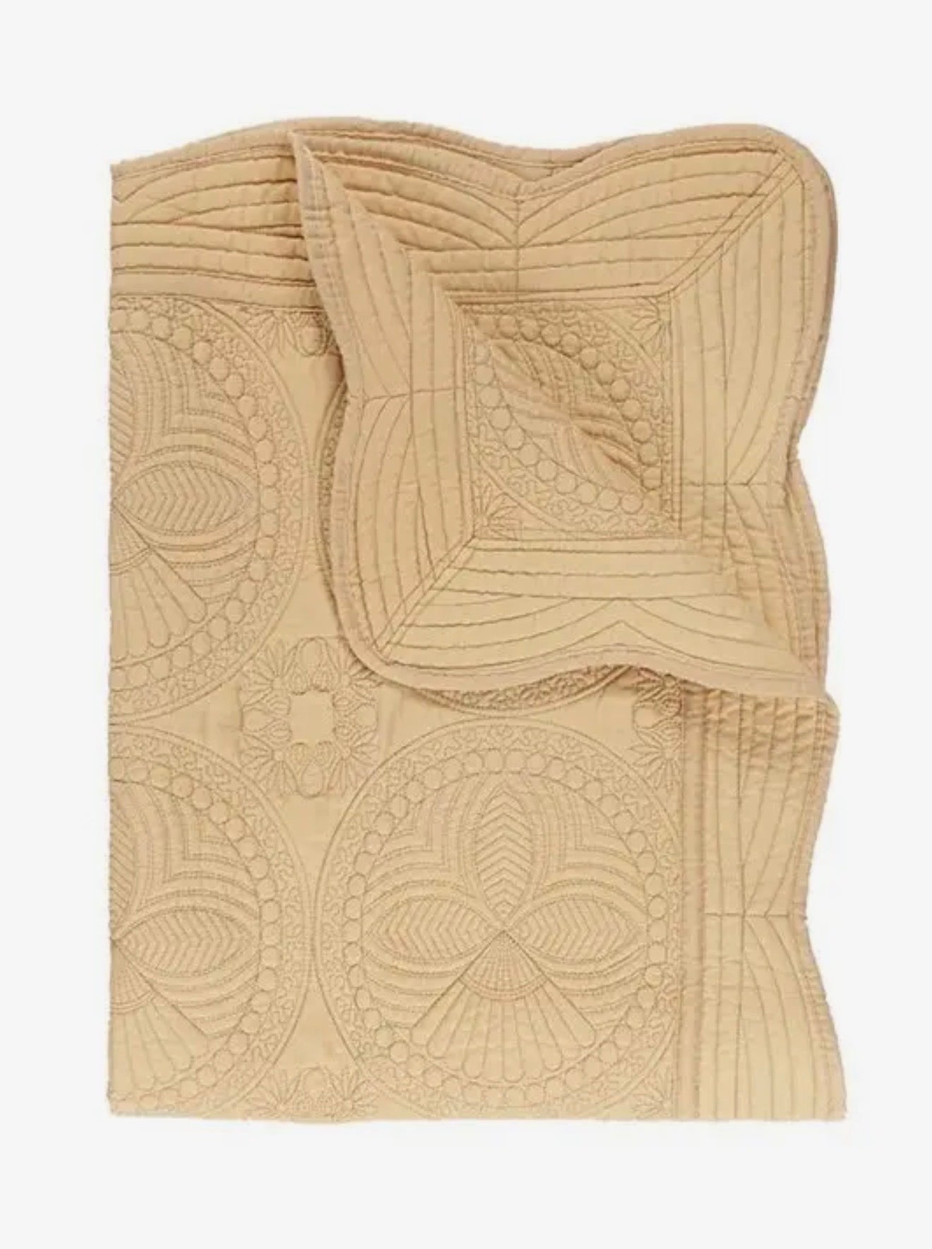 Heirloom Tan Baby Quilt
