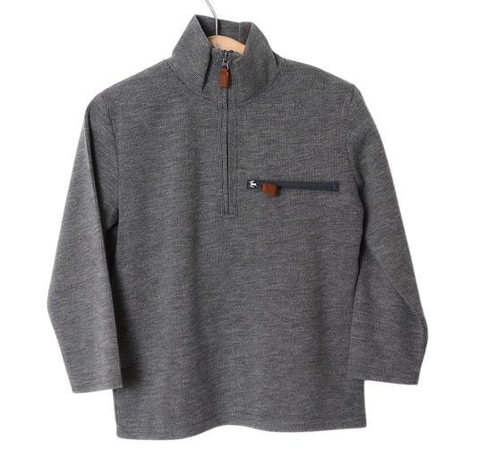 Kingston 1/4 Zip Pullover- Grey