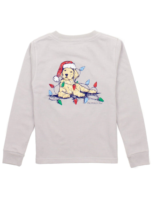 Santa Paws LS Ice Grey