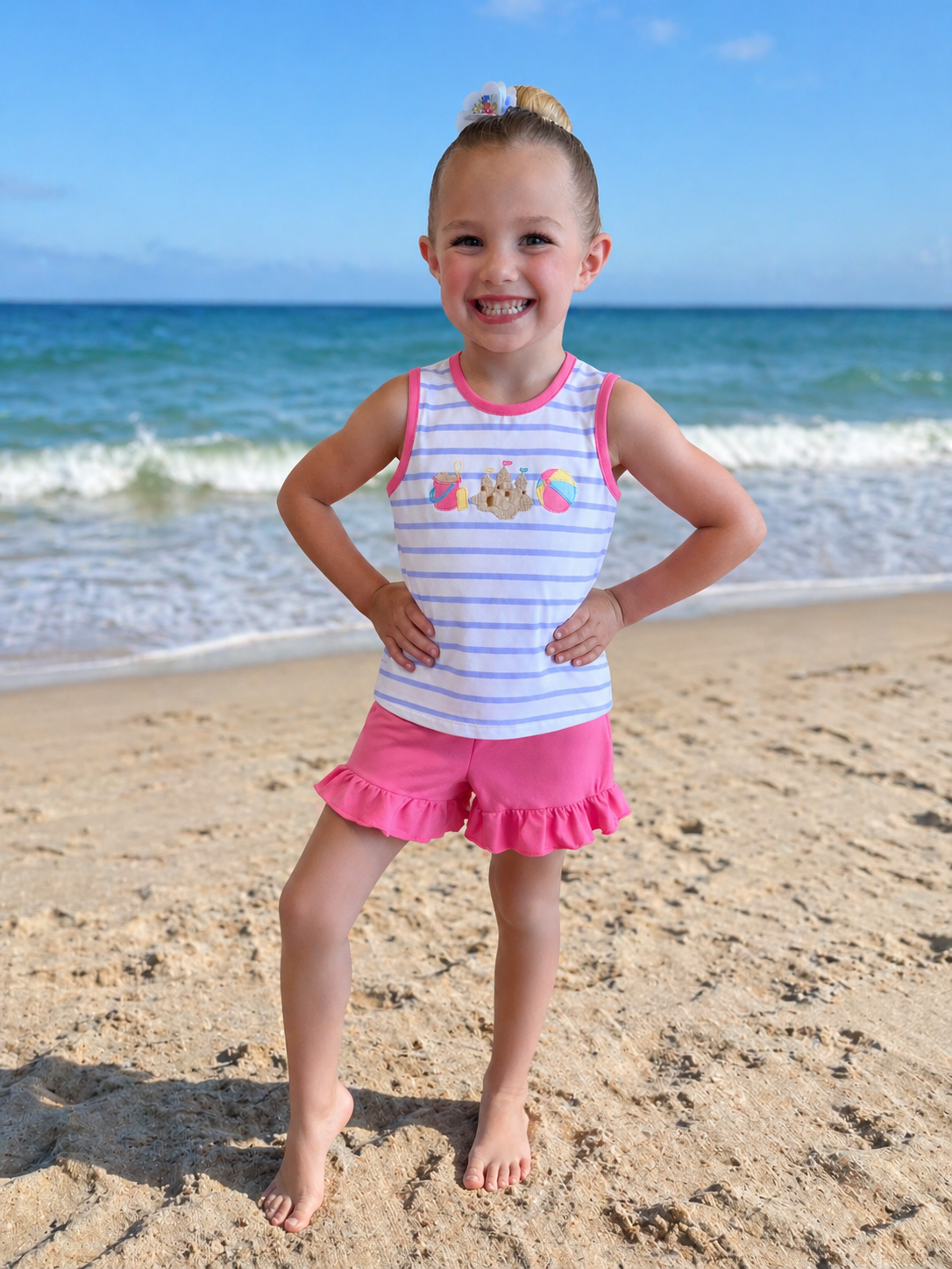 Beach Fun Girls Short Set