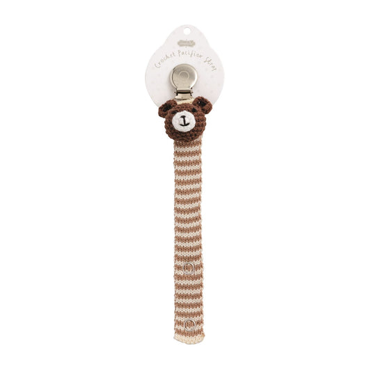 Bear Crochet Paci Clip