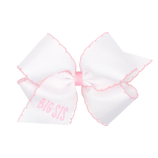 Big Sis Embroidered Moonstitch Bow