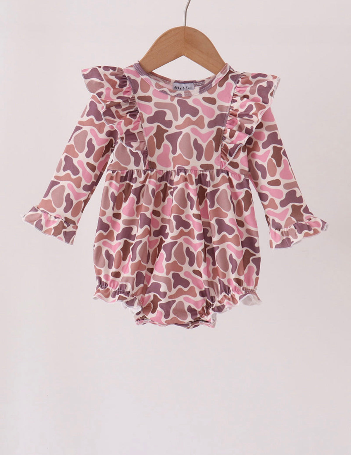 Pink Camo Ruffle Bubble