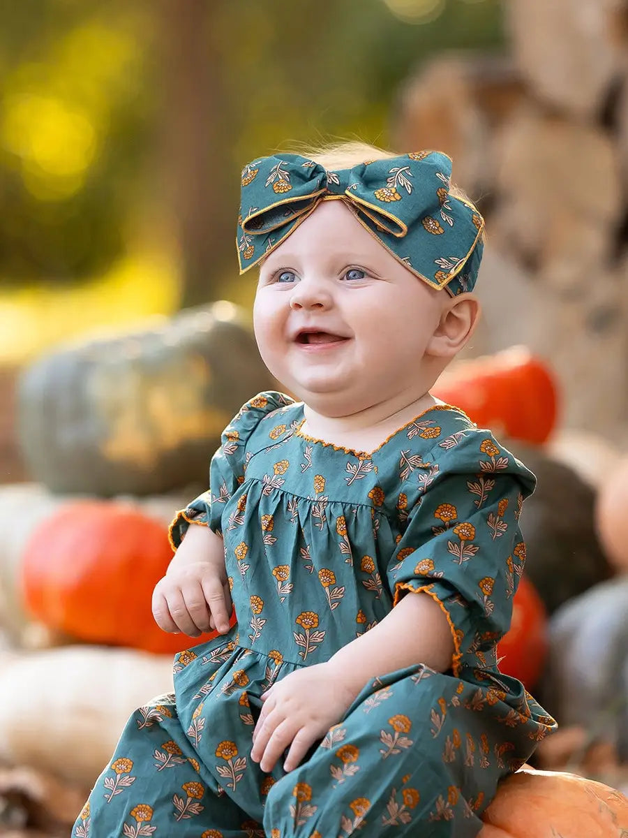 Green Ivy Autumn Romper