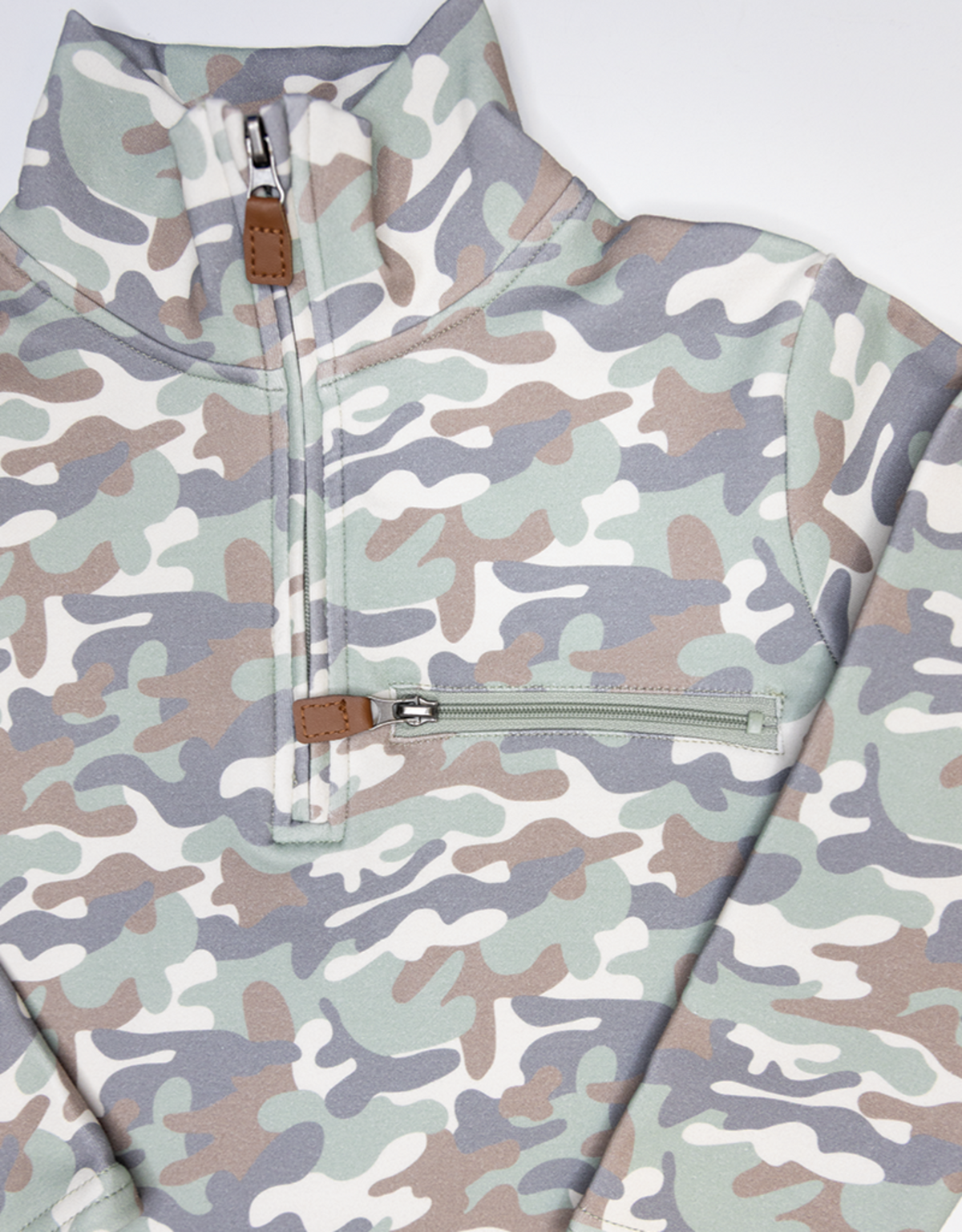 Kingston 1/4 Zip Pullover- Camo
