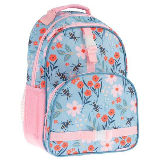 Floral Bee All Over Print Backpack