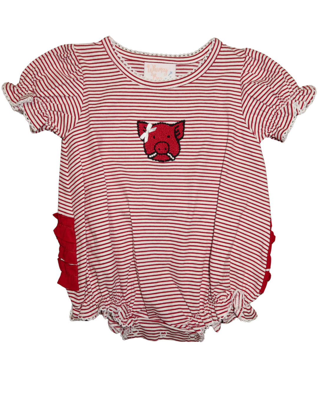 Woo Pig French-knot Ruffle Bubble