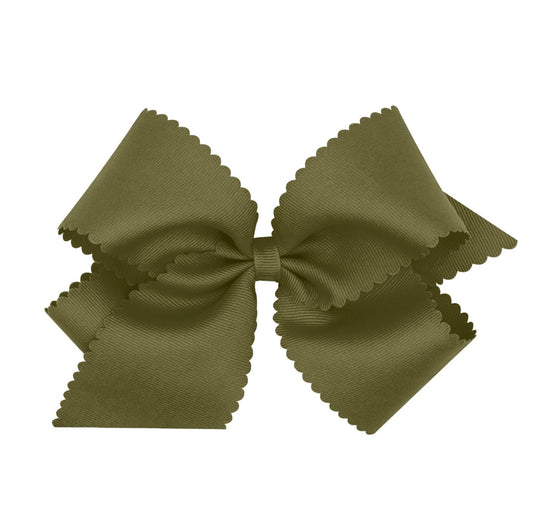 Sage Grosgrain Scalloped Edge