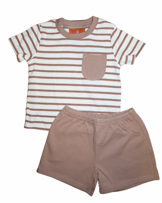 Hudson Short Set- Mocha
