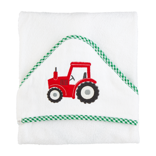 Tractor Hooded Towel