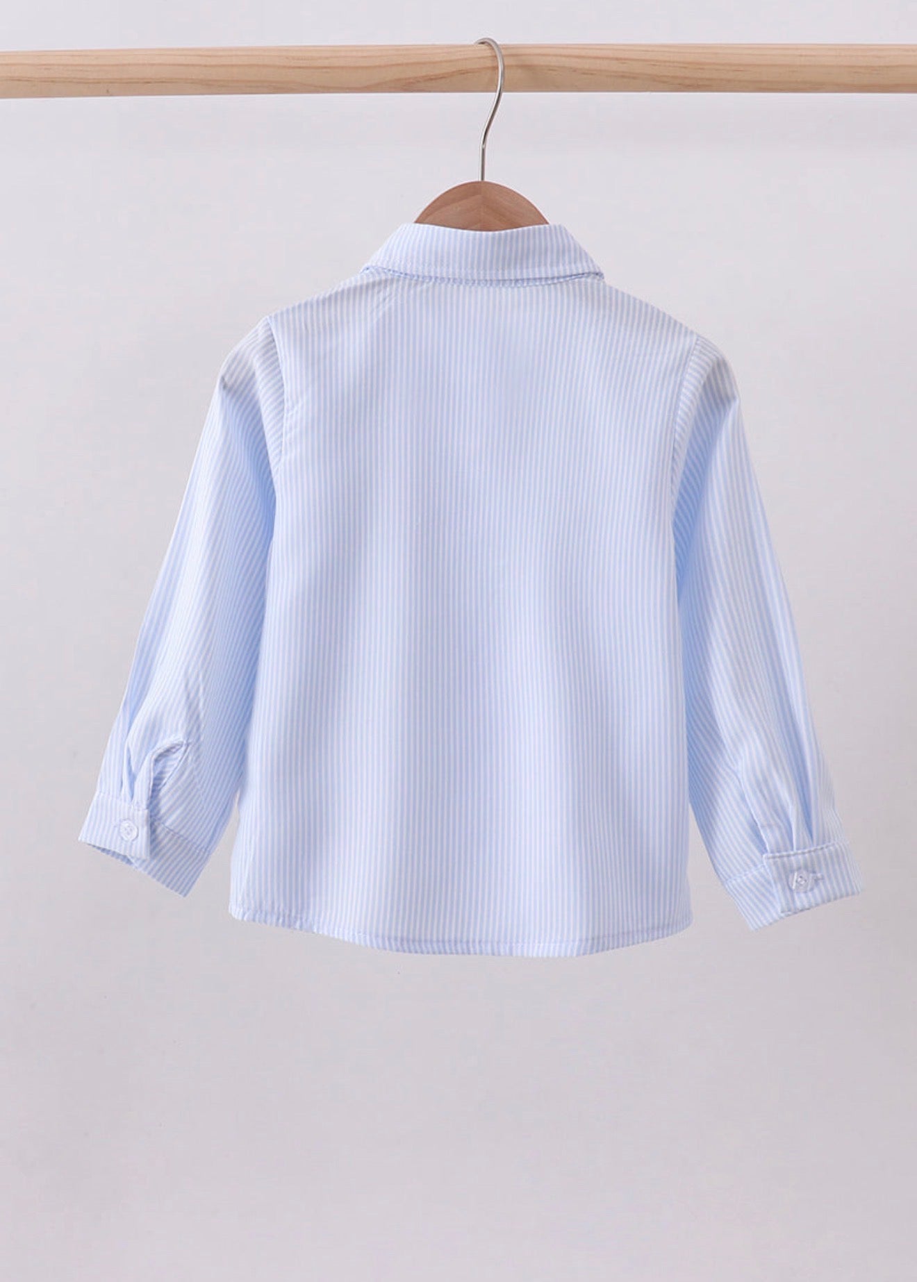Blue Stripe Bunny Button Down