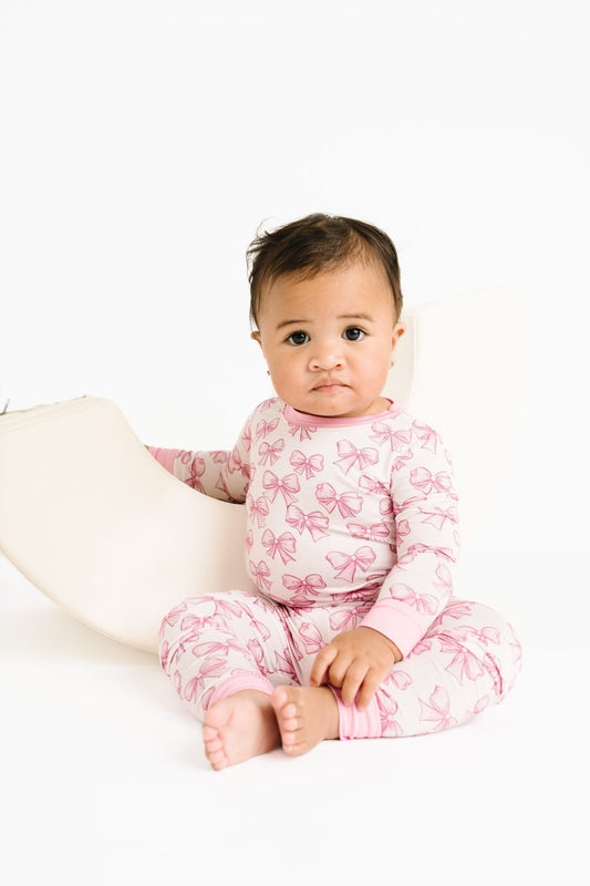 Pretty in Pink Bamboo Pajama Set