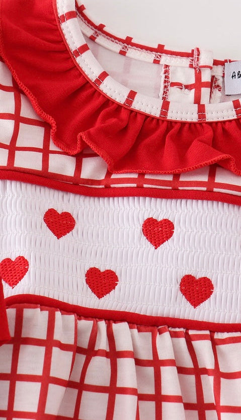 Heart Smocked Legging Set