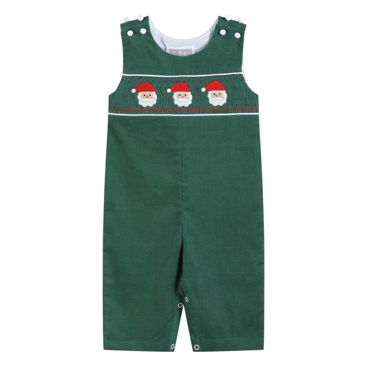 Green Corduroy Santa Smocked JonJon