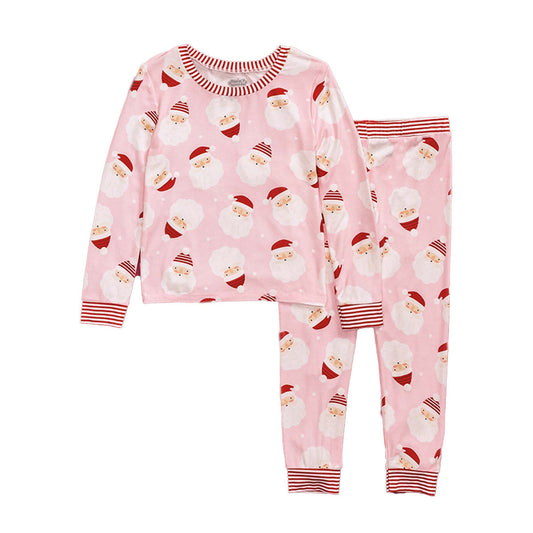 Santa Glow Pj Set Pink