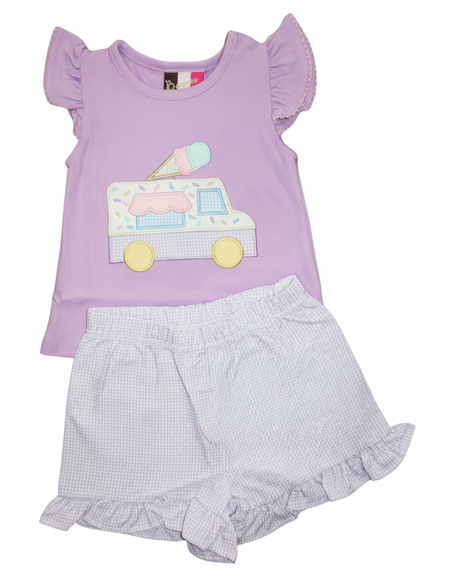Ice Cream Dreams Short Set