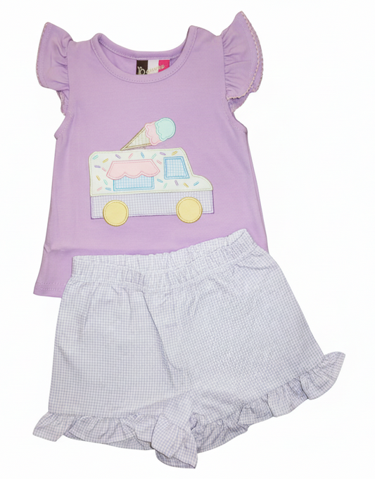 Ice Cream Dreams Short Set