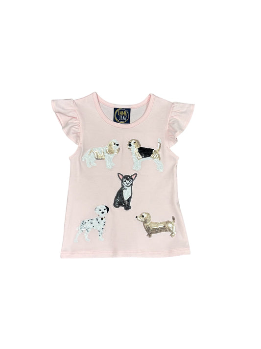 Pink Puppy Appliqué Sparkle A/S Shirt