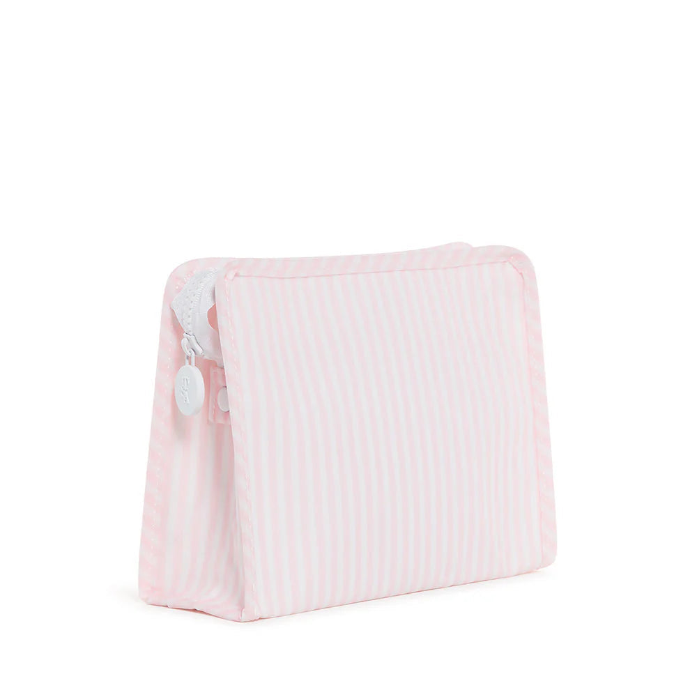 Roadie Medium Zip Pouch- Pimlico Stripe Pink by TRVL Design