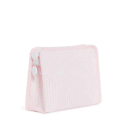 Roadie Medium Zip Pouch- Pimlico Stripe Pink by TRVL Design