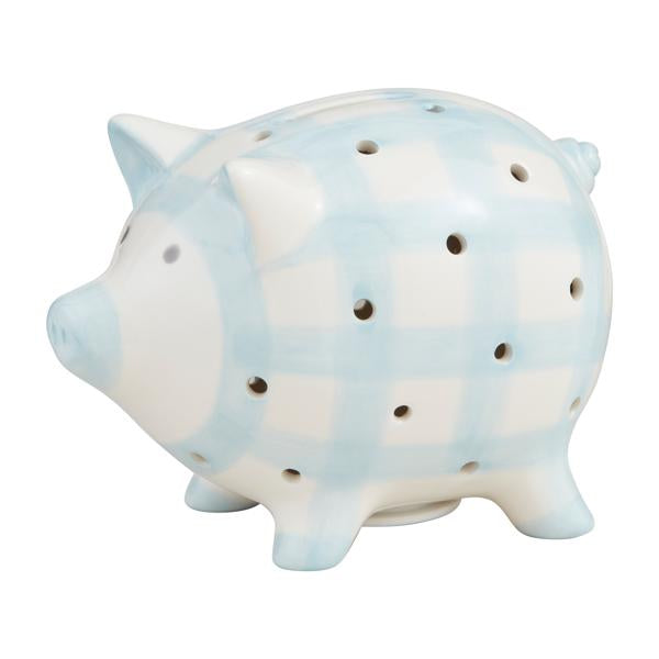 Blue Light-Up Piggy Bank