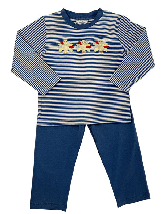 Thankful Turkey Stripe Pant Set