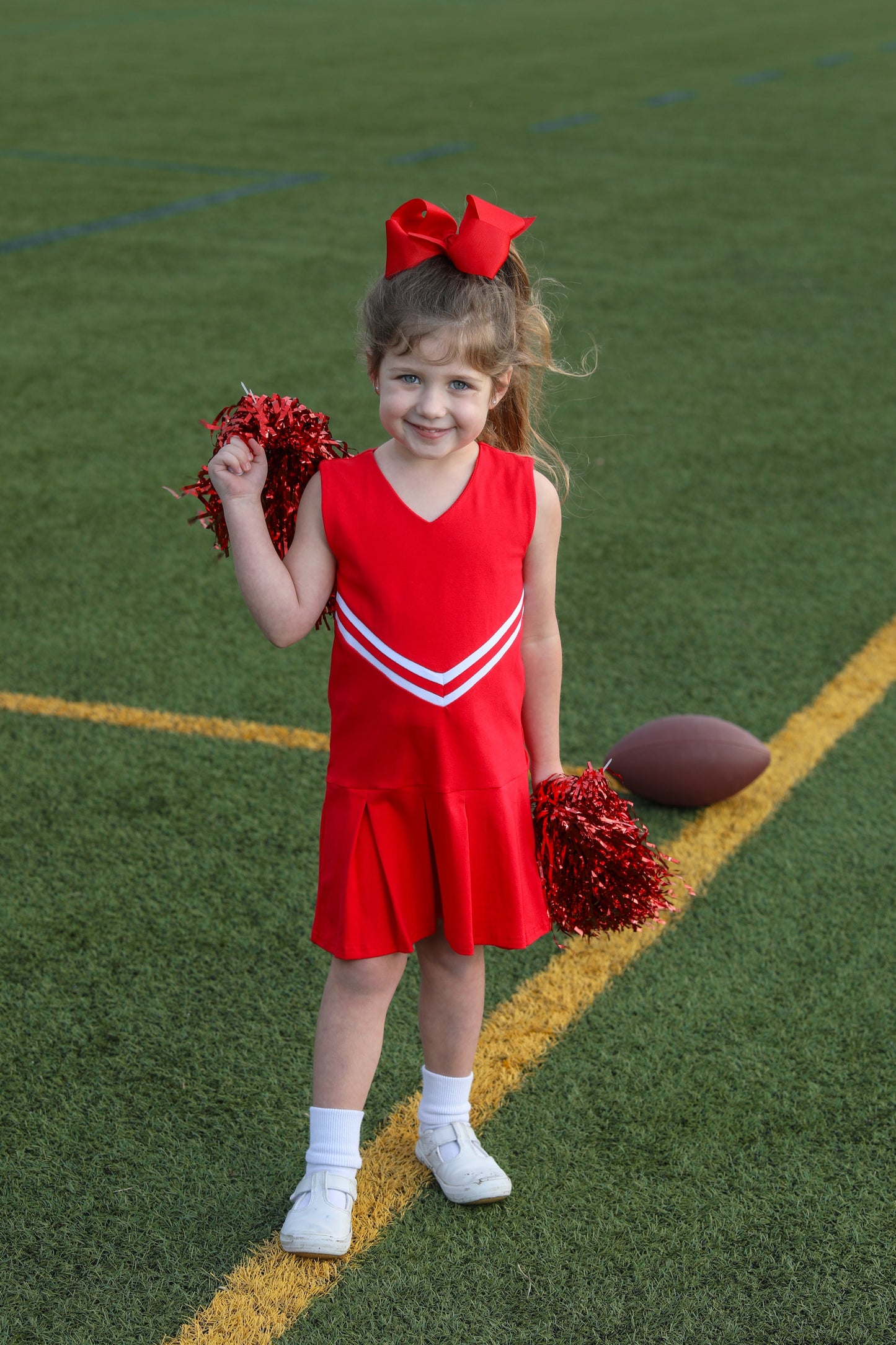 Red Cheer Uniform- DRESS + Biker shorts