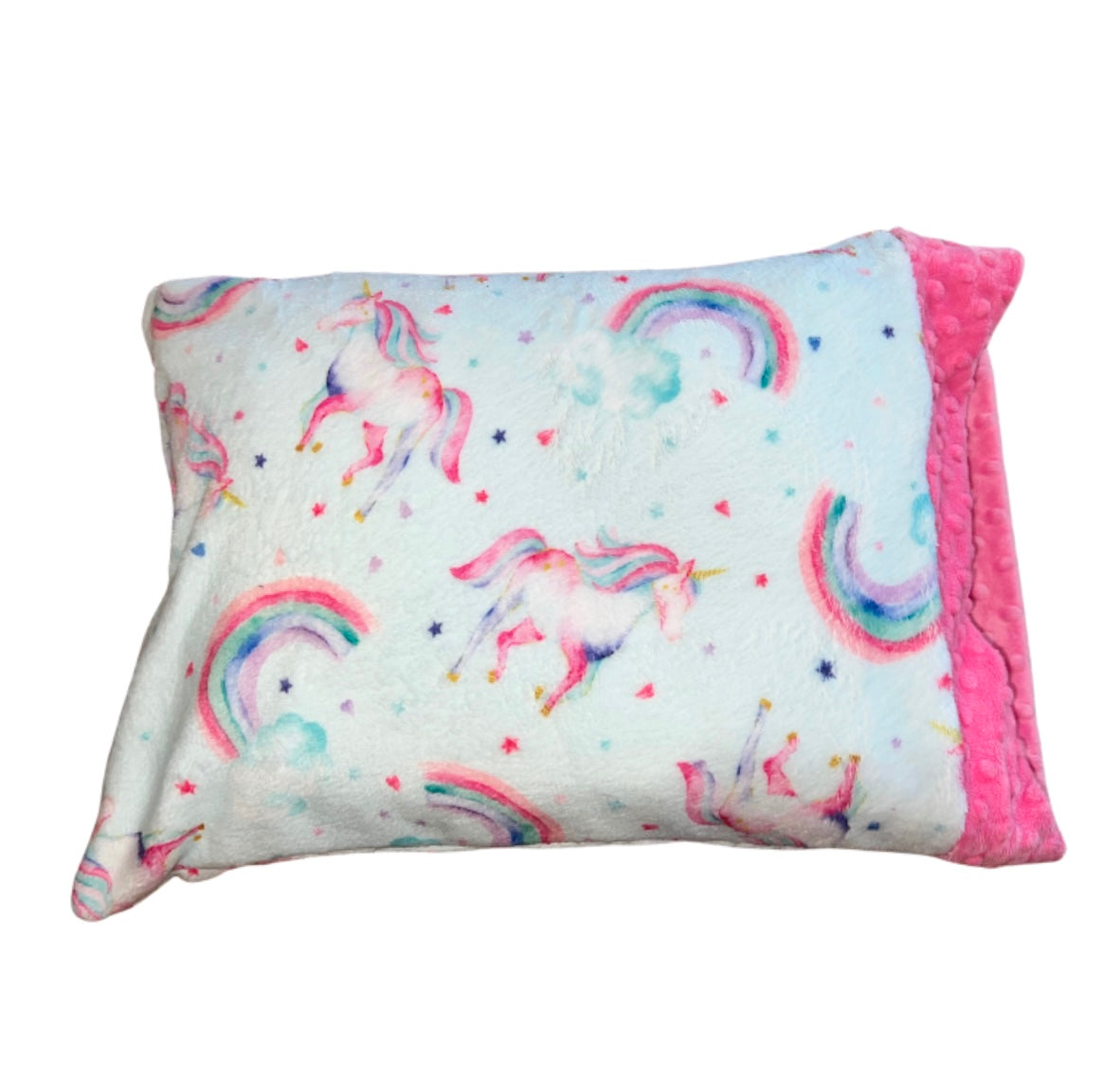 Unicorn Girl Minky Pillow