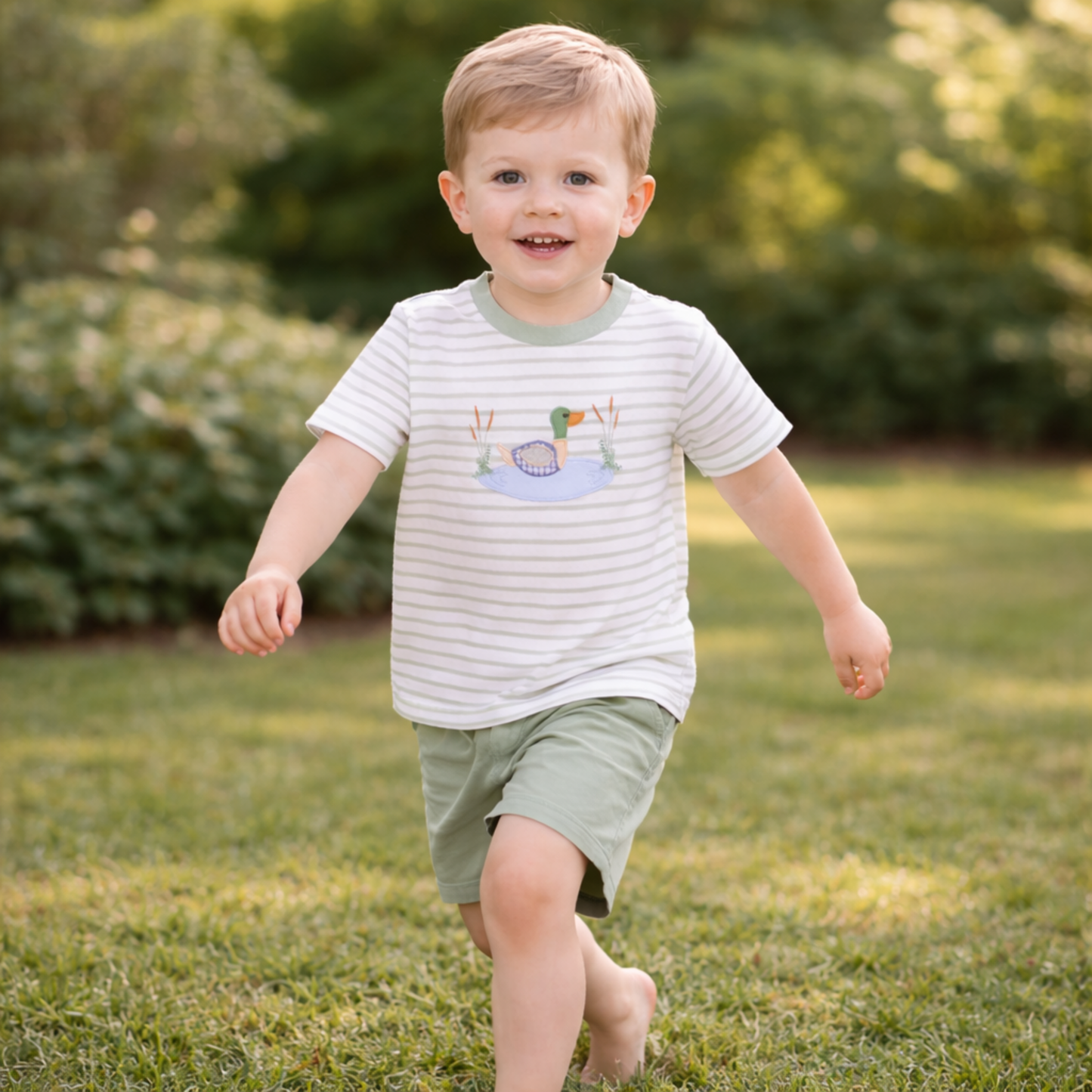 Duck Appliqué Boy Short Set