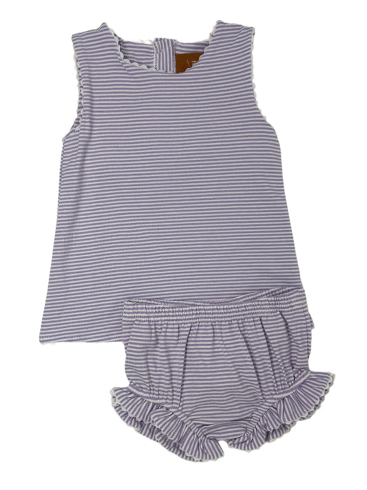 Lilac Stripe Millie Bloomer Set