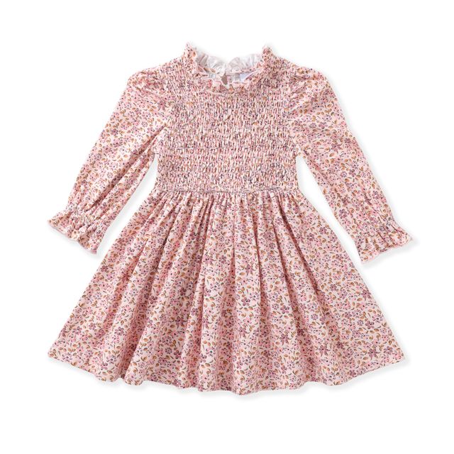Blushing Blooms Smocked Dress