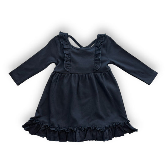 Claire Black Crossback Dress