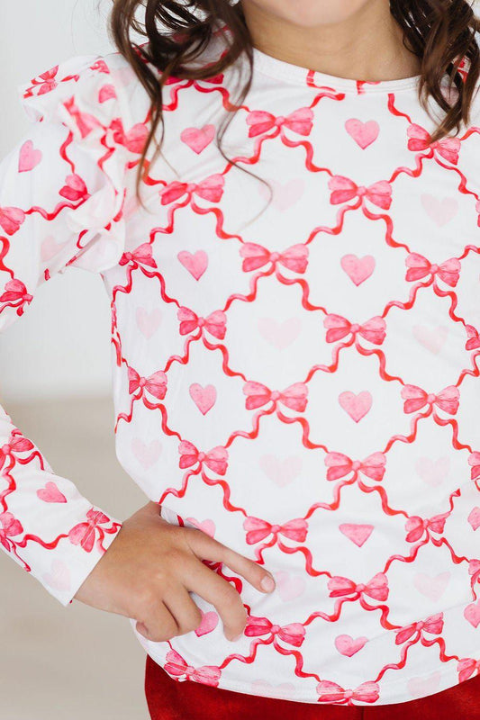 Lovebug LS Ruffle Tee