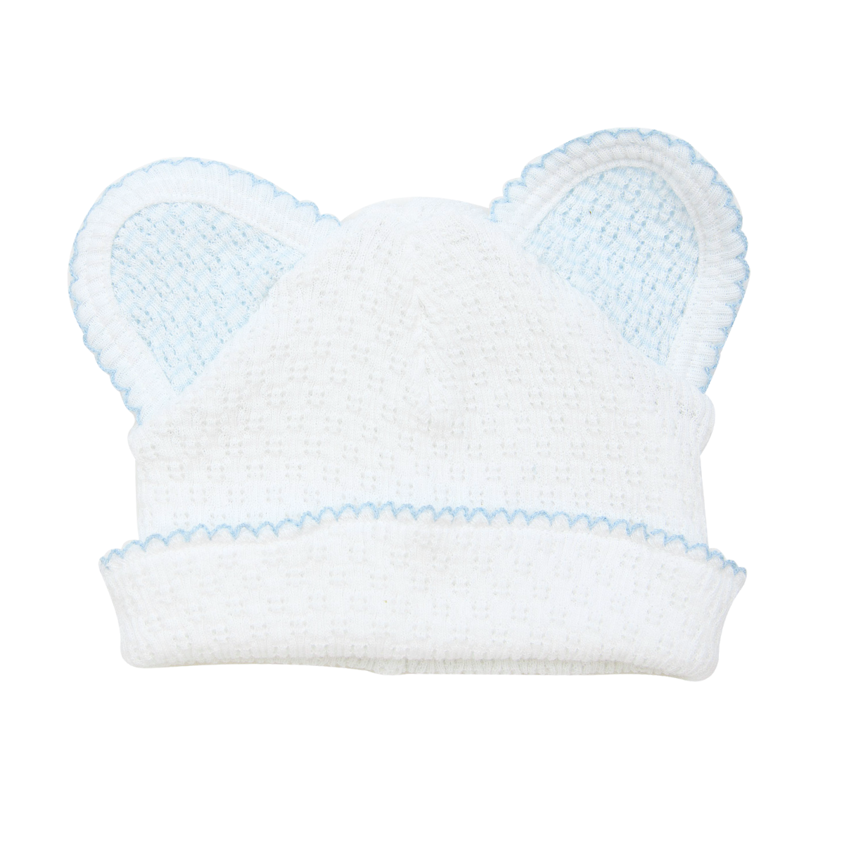 Paty Inc. White w/Blue Bear Hat