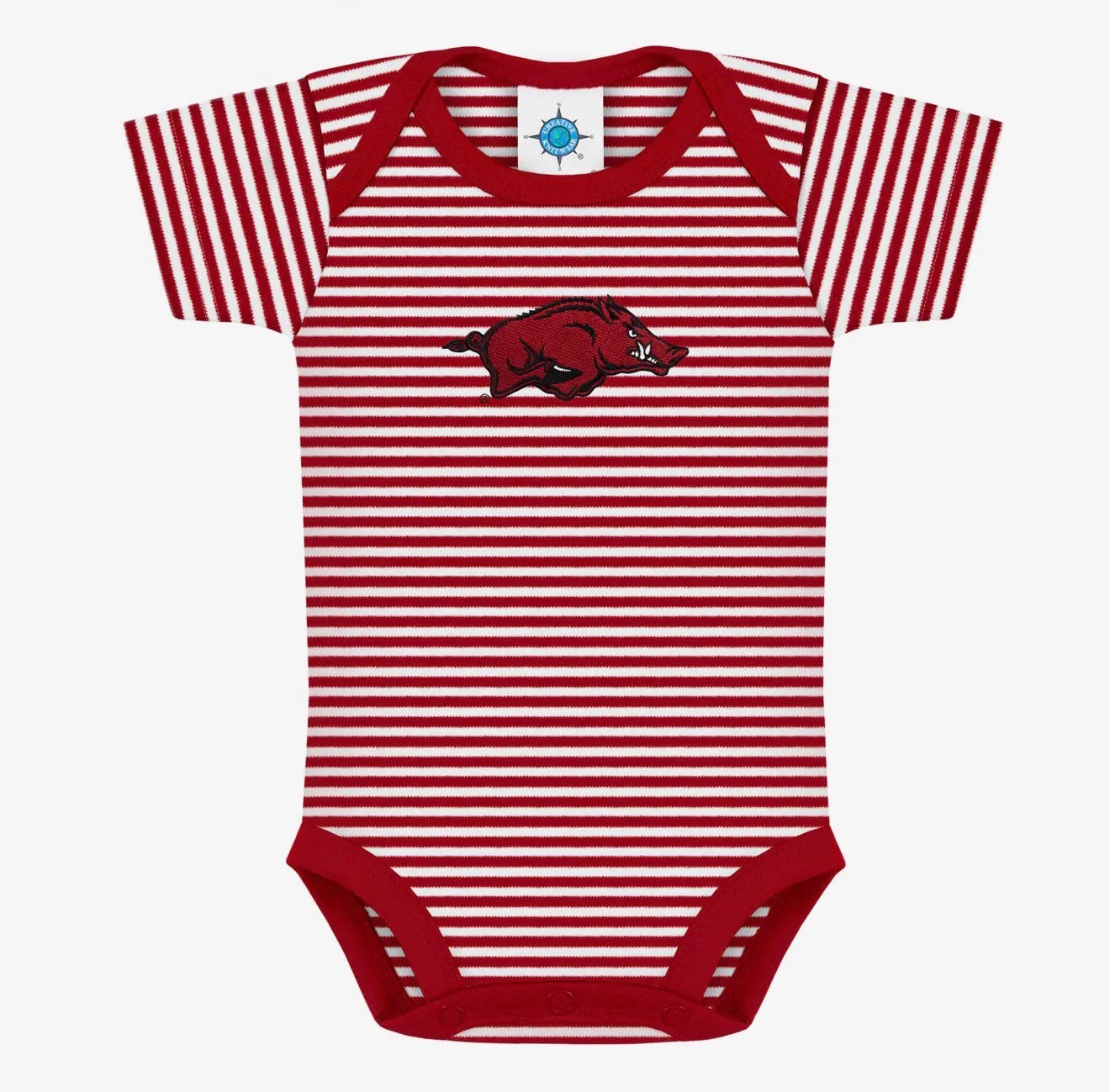 Arkansas Razorbacks Striped
Infant Onesie