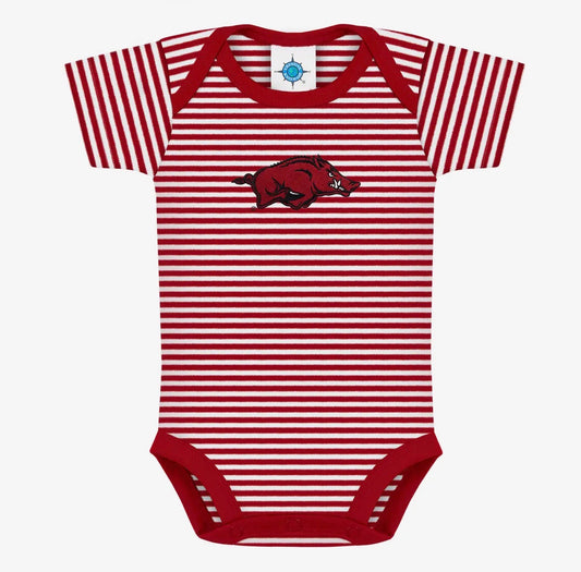 Arkansas Razorbacks Striped
Infant Onesie
