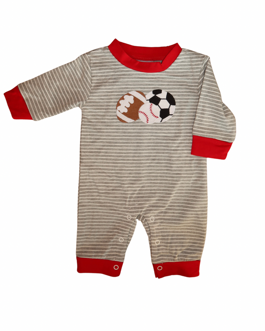 All Star Sports Appliqué Romper