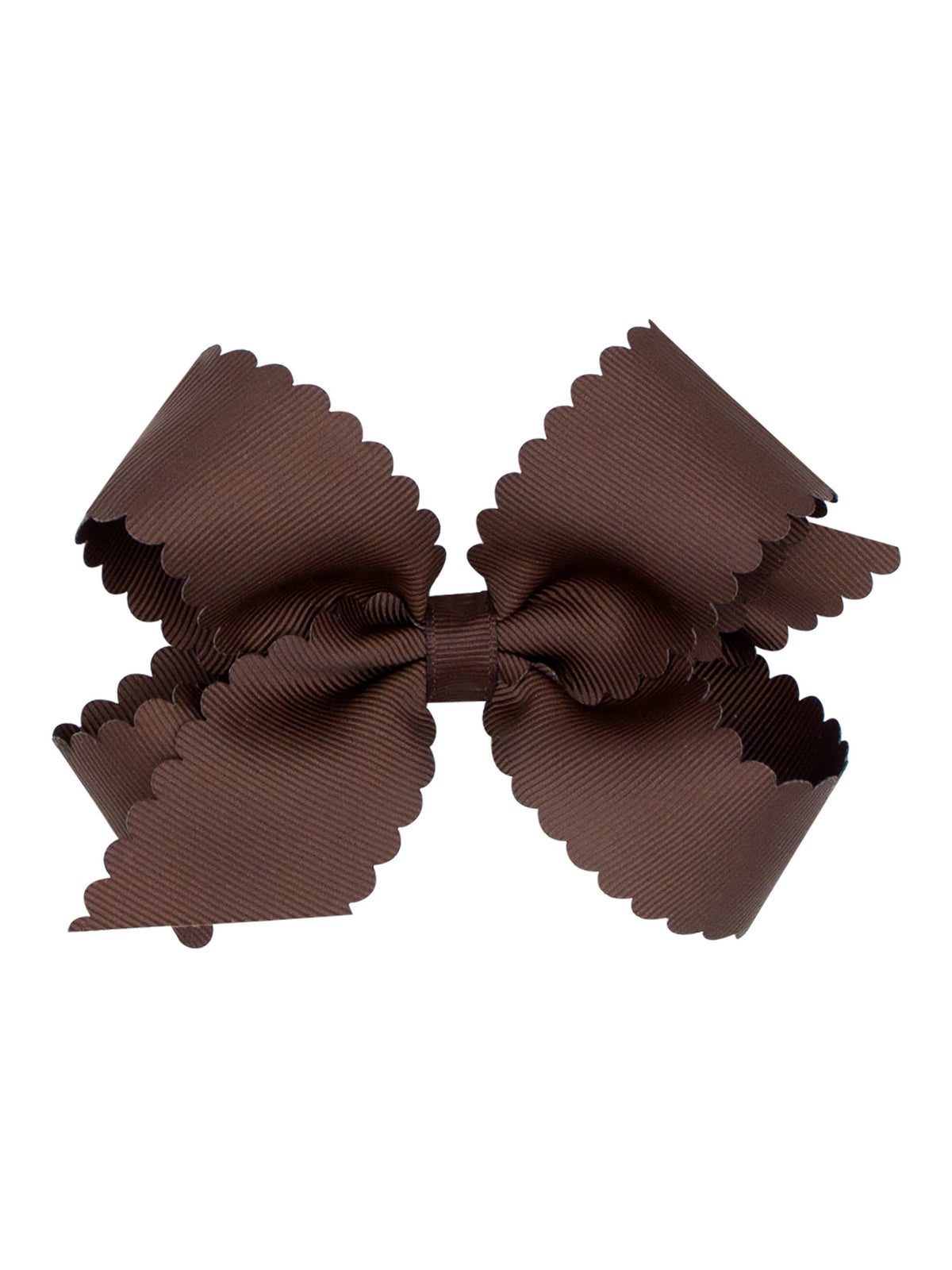 Coffee Grosgrain Scalloped Edge