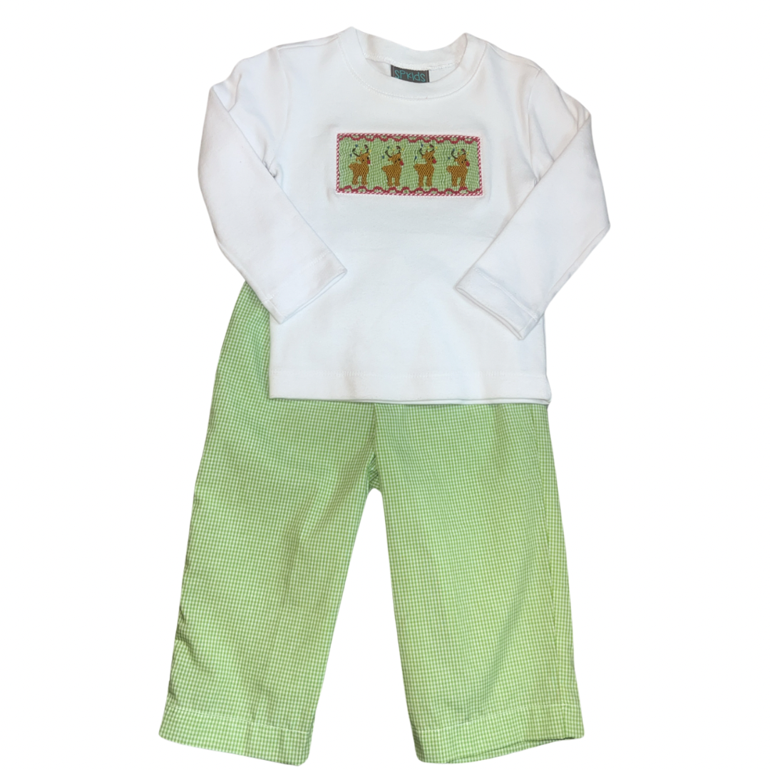 Rudolph Smocked Pant Set